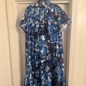 Sugarlips Blue Floral Maxi Dress